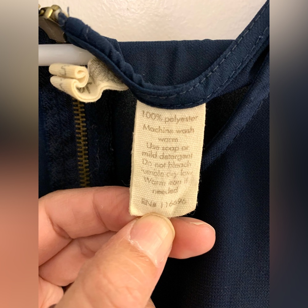 JAPNA • Indigo Blue Light Shortsleeved Blouse - Picture 8 of 9